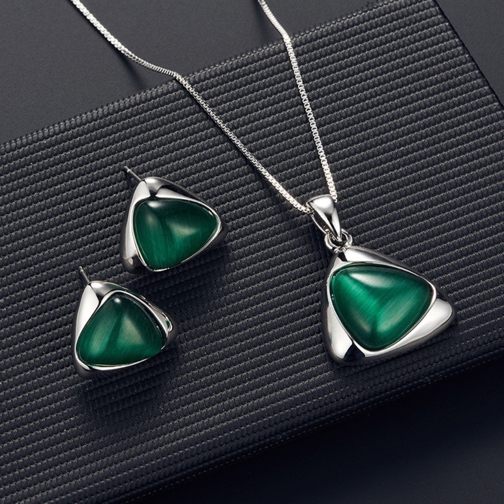 *JESSENIA* 3-Pc Geometric Opal Fashion Jewelry Set